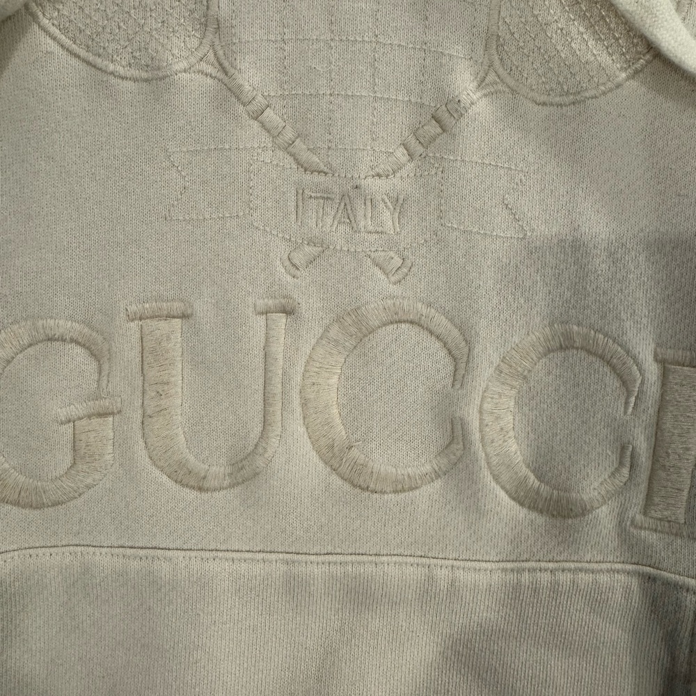 Gucci Cream Embroidered Sweatshirt